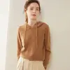 Suéter con Capucha de Cachemir Transfronterizo Capa Base Tejido Holgado Sudadera Fina para Viajar para Mujer Ropa de Abrigo Otoño e Invierno