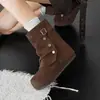 Botas de Moda Versátiles Adelgazantes que Aumentan la Altura Combinación con Ropa Exterior Faldas Botas Estilo Retro Moda Botines Mujer 2026 Otoño/Invierno Nuevas Llegadas