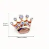 Venda Direta da Fábrica Broche Pequena Coroa de Strass Joia Insígnia de Lapela Corsage Transfronteiriça Pin para Roupa Bolsa Acessórios de Vestuário