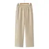 Pantalones de Mujer para Personas de Mediana Edad y Mayores de Cintura Alta Pierna Recta Largos para Mujer Otoño Invierno Nuevo Estilo de Moda con Caída Pantalones Mom de Pierna Recta para Mujeres Mayores de 50
