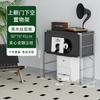 Gabinete de Revista abatible estilo tronco Gabinete lateral para sala de estar Estante de almacenamiento estilo japonés Librero Gabinete tipo cubo Almacenamiento para el hogar Gabinete de almacenamiento nórdico