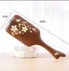 Peine de Masaje Generoso de Alta Calidad Pintado Peine de Mango Largo 28 Dientes de Uña Peine de Mango Largo Peine con Cojín de Aire Elegante de Negocios Regalo