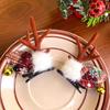 Diadema de Sombrero de Papá Noel Pasador para el Cabello para Mujer Lindo Accesorios para el Cabello de Disfraz Infantil Pasador de Sombrero de Navidad Pasador de Estrella Decoración
