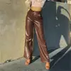 2024 Amazon deseja calças de couro europeu e americano comércio exterior moda novas senhoras alta elástica PU calças de couro leggings calças femininas