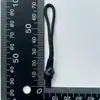 Tubo Termoencolhível Preto com Cordão e Puxador Pontilhado Refletivo para Jaquetas, Bolsas e Acessórios de Vestuário - Venda por Atacado
