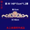Tallado en Madera Dongyang Piezas de Flor Tallada en Madera Calcomanía Decorativa Tallada en Madera Cabezal de Puerta de Madera Maciza Marco de Puerta de Flor Larga Pared de Fondo Flor de Madera