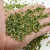 1440 Pedrería de Alta Calidad Verde Claro con Base Puntiaguda, Pedrería Imitación Checa Brillante para Uñas, Montones de Pedrería para DIY, Pedrería para Uñas de Yiwu