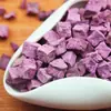 Batata doce roxa em cubos atacado novo produto grão de batata doce roxa desidratada batata doce roxa seca biscoitos de assar decorativo mingau cozimento