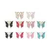 Aceite Gota Mariposa Aleación Perla Nuevos Accesorios para Uñas de Arte de Uñas Fábrica Venta al por Mayor Metal Mariposa Tridimensional Pedrería para Uñas