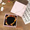Caja de Empaque Cubierta Cielo y Tierra con Flor y Brocado Estilo Chino Caja de Papel para Empaque de Joyería Caja de Exhibición Larga para Regalo