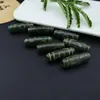 Ágata Verde de Xizang Ojo Triple Dzi Cuentas de Barril, Accesorios Coleccionables, Joyería DIY 486