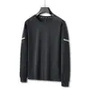 Otoño e Invierno 2024 Estilo Hong Kong para Hombre Cuello Redondo Holgado Cómodo Anti-arrugas Colgante Sudadera Casual Todo-partido Top de Cuello Redondo Ropa para Hombre