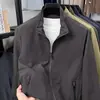 Chaqueta de hombre de cuello alto para primavera y otoño, abrigo casual holgado para hombre, prenda exterior simple y moderna, ropa deportiva de otoño para exteriores, de moda