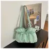 Nova Bolsa de Ombro Plissada com Bolinhas Estilo Coreano Outono 2026 para Mulheres, de Alto Valor, Exquisite e Fashion para o Trabalho e o Dia a Dia