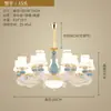 Candelabro Europeo Lámpara de Sala de Estar Moderna Hogar Nuevo Estilo Villa Restaurante Salón Lámpara de Dormitorio Candelabro Cerámico Simple