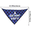 Nova toalha de saliva para pet chapéu de aniversário gato cachorro decoração de festa de aniversário lenço gravata borboleta chapéu de festa terno