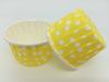 Xadrez Onda Ponto Filme Redondo Borda Enrolada Copo Rolo Copo de Papel para Cupcake PET Copo Muffin Resistente a Alta Temperatura Grande 5039