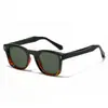Nuevas Gafas de Sol Cuadradas Clásicas de Moda Europea y Americana Ins Personalizadas Simples Casuales Retro para Sesión de Fotos Callejeras Gafas de Sol con Protección Solar