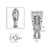 Válvula de Equilíbrio de Cartucho Hidráulico Parker - Cartucho Rosqueado Controle de Carga Série E2A020/E2B020