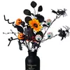 Decoraciones Creativas de Rama de Halloween Transfronterizas Calabaza Maligna Cara de Fantasma Suministros de Decoración para Fiesta en Casa
