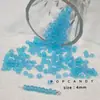 Cuentas de Arroz Domésticas Vidrio Transparente Mate Material de Bordado Pulsera Collar Pendientes Flor de Cuenta Material Hecho a Mano DIY Cuentas