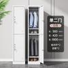 Casillero de Acero Engrosado Simple Moderno Casillero Simple con Cerradura Dormitorio Empleado Tipo Cajón Oficina Piso
