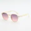 Gafas de Sol Infantiles Sencillas con Montura Blanco Roto, Gafas con Protección UV, Gafas de Sol para Bebés para Tomar Fotos al Salir