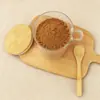 Frasco sellado de vidrio de borosilicato alto, frasco de almacenamiento redondo con cuchara, frasco para condimentos, frasco para dulces y té, frasco de almacenamiento sellado multiusos