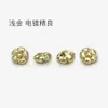 Botón oculto floral metálico dorado para té versátil para cárdigans de punto, camisas, suéteres y abrigos botones decorativos pequeños