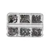 Novo Conjunto de Rebites Metálicos Pregos de Caixa Nail Art Joias Estilo Garota Quente Punk Retro Decoração de Unha Cruzada com Diamante Atacado