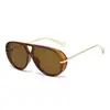 Gafas de Marco Redondo 5211 Nuevas de Jamie, Gafas de Sol de Marco Grande Moda Europea y Americana, Gafas de Sol Modernas Elegantes y Versátiles