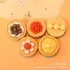 Brinquedo de Comida Simulada Acessórios de Resina Decorações DIY com Cola de Creme Urso de Desenho Animado Fofo Estilo Misto Decoração de Torta de Ovo Pão