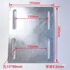 Piezas empotradas galvanizadas placa de acero muro cortina accesorios placa de acero placa de hierro con agujero redondo colgadores de mármol