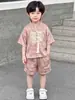 Conjunto Hanfu para Niños, Estilo Delgado de Verano, Nuevo Estilo Chino, Disfraz Tradicional de Performance para Niños, Traje Tang, Ropa Formal para el Primer Cumpleaños del Bebé