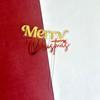 Cross Border Ins Style Bronzeamento de madeira Marcação Dupla Camada Feliz Natal Bolo Acrílico Plug-in Suprimentos para Festa de Natal