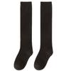 Calcetines de Algodón Puro para Mujer, Estilo Primavera y Otoño, Calcetines Hasta la Rodilla, Protección para la Rodilla, Antideslizantes, Negros, Calcetines Altos Finos Transpirables de Verano, Calcetines de Zhuji