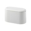 Bote de Basura de Escritorio Estilo Nórdico Bote de Basura de Presión Bote de Basura Mini Doméstico de Doble Capa Cubo de Almacenamiento para Mesa de Dormitorio