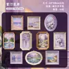 Pacote de Adesivos História Retrô: Série Caixa de Pintura para Colher Luz, Adesivos Decorativos DIY de Caixa de Pintura Vintage para Diários, 10 Folhas, 6 Designs