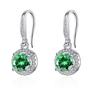 Brincos moissanite simulação transmissão ao vivo feminino ins amor prata esterlina S925 zircônia seis garras brincos moissanite brincos