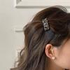 Exquisita horquilla rota con diamantes de colores brillantes para mujer, horquilla de alta gama 2024 para flequillo lateral, pinza de pico de pato, accesorios para el cabello