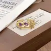 Novo Anel de Abertura Esmaltado com Gotejamento de Óleo e Zircônia Estilo Chinês Antigo Médio Personalidade Retrô Nicho Luxo Leve Alto Padrão para Mulheres