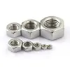 Tuercas hexagonales de acero inoxidable 304 británicas y americanas con rosca gruesa UNC3/8, tuercas hexagonales británicas de 1/4 de pulgada con rosca fina UNF
