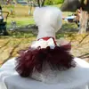 PETCIRCLE Ropa para Mascotas Perros Pequeños Cachorros Mascotas Lindas Temperamento Princesa Lujo Ligero Estilo Socialité Vestido de Novia Marilyn Monroe