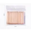 Palito de Laranja para Nail Art de Tamanho Múltiplo, Palito de Madeira para Nail Art, Ferramenta de Pontilhismo, Palito de Bambu, 100 Peças, Ferramenta de Nail Art Embossada