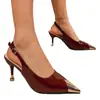 Sandalias de Moda de Tacón Alto con Punta Cerrada y Tacones Finos, Estilo Nuevo de Comercio Exterior Europeo y Americano Tallas Grandes Transfronterizas 2026, Elegantes Sandalias de Moda