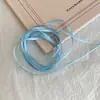 Accesorio para el cabello de niña rosa de doble coleta con cinta, liga blanca, moño y tiras para trenzar el cabello