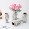 Jarrón de Cerámica Estilo Shumen Wabi-Sabi Retro Cerámica Jarrón para Flores Secas Decorativo de Alta Gama Flores Hidropónicas Adornos para Arreglos Florales para Sala de Estar