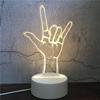 Fabricante Luz Nocturna 3D Creativa Lámpara de Mesa Pequeña Regalo de Navidad Regalo para Evento Base de Placa Acrílica Venta al por Mayor