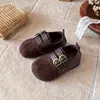 Zapatos Planos Mary Jane con Estampado de Leopardo para Niña 2026 Nuevo Estilo Otoño/Invierno Estilo Bosque Ligeros Suela Suave Versátiles Zapatos de Princesa para Bebé