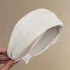 Diadema retro de corona alta para mujer, simple y elegante, diadema de ala ancha que no estrangula el cabello, accesorio para el cabello de moda estilo coreano